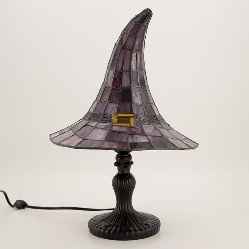 Stained Witch Hat Table Lamp H - đánh giá và giá Desk Setup Lamp